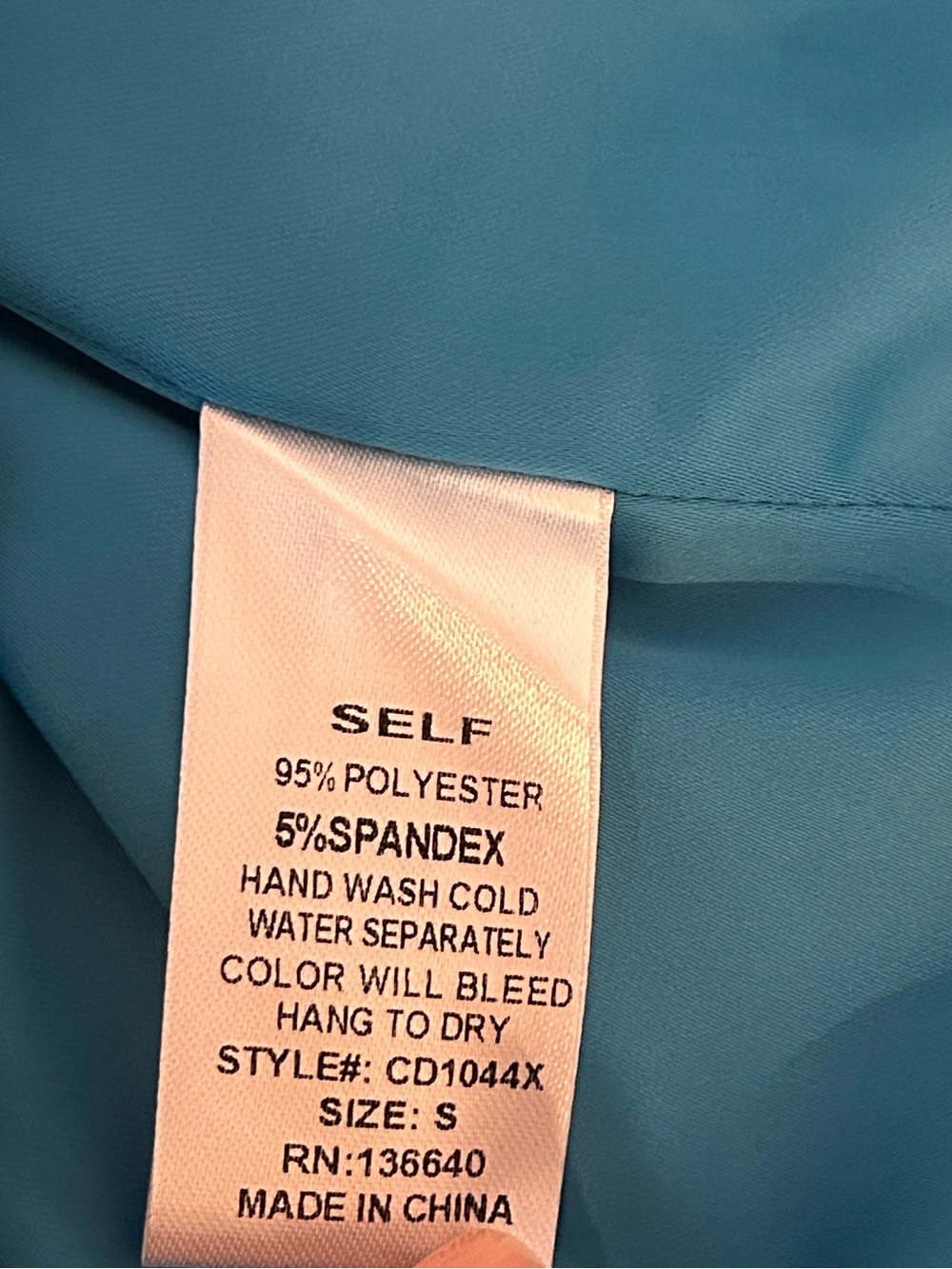 L'ATISTE Turquoise Button-Front Mini Shirt Dress - Picture 14 of 14